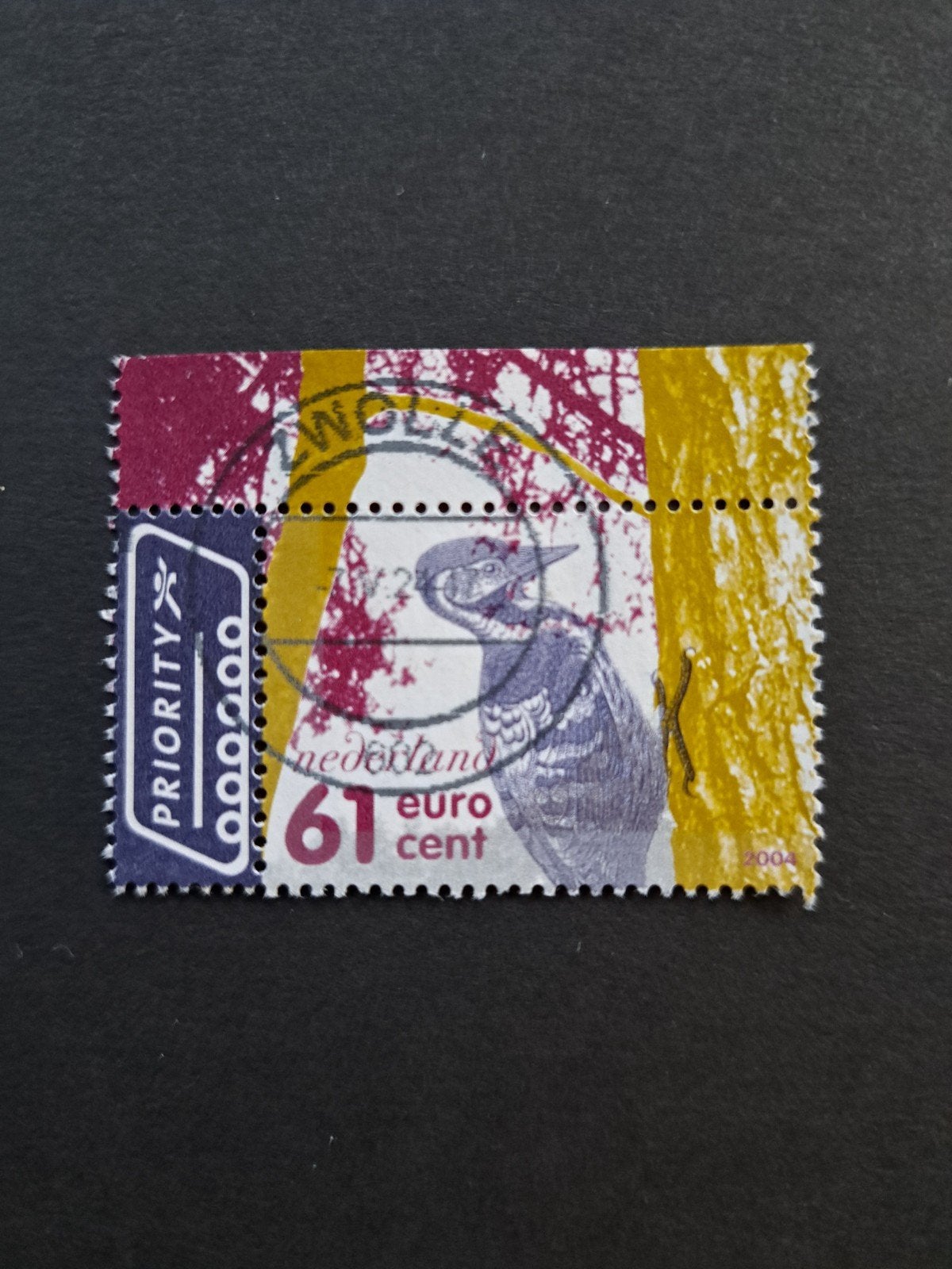 Nederland 2004 specht, Ophalen of Verzenden, Gestempeld