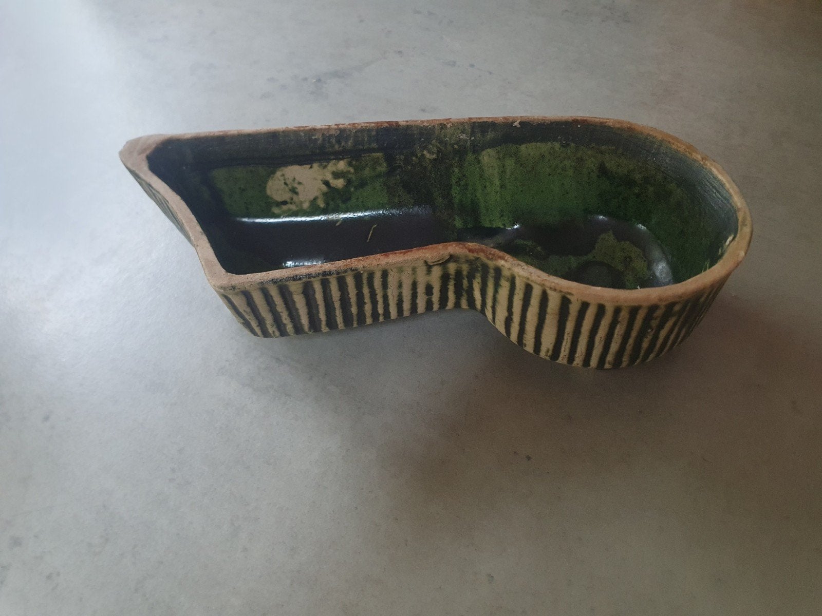 Mid century cactuspotje bijzondere vorm, Ophalen of Verzenden, Huis en Inrichting