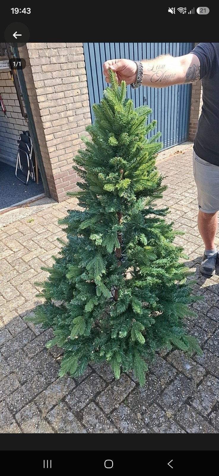 kunst kerstboom 150 hoog, Ophalen, Nieuw