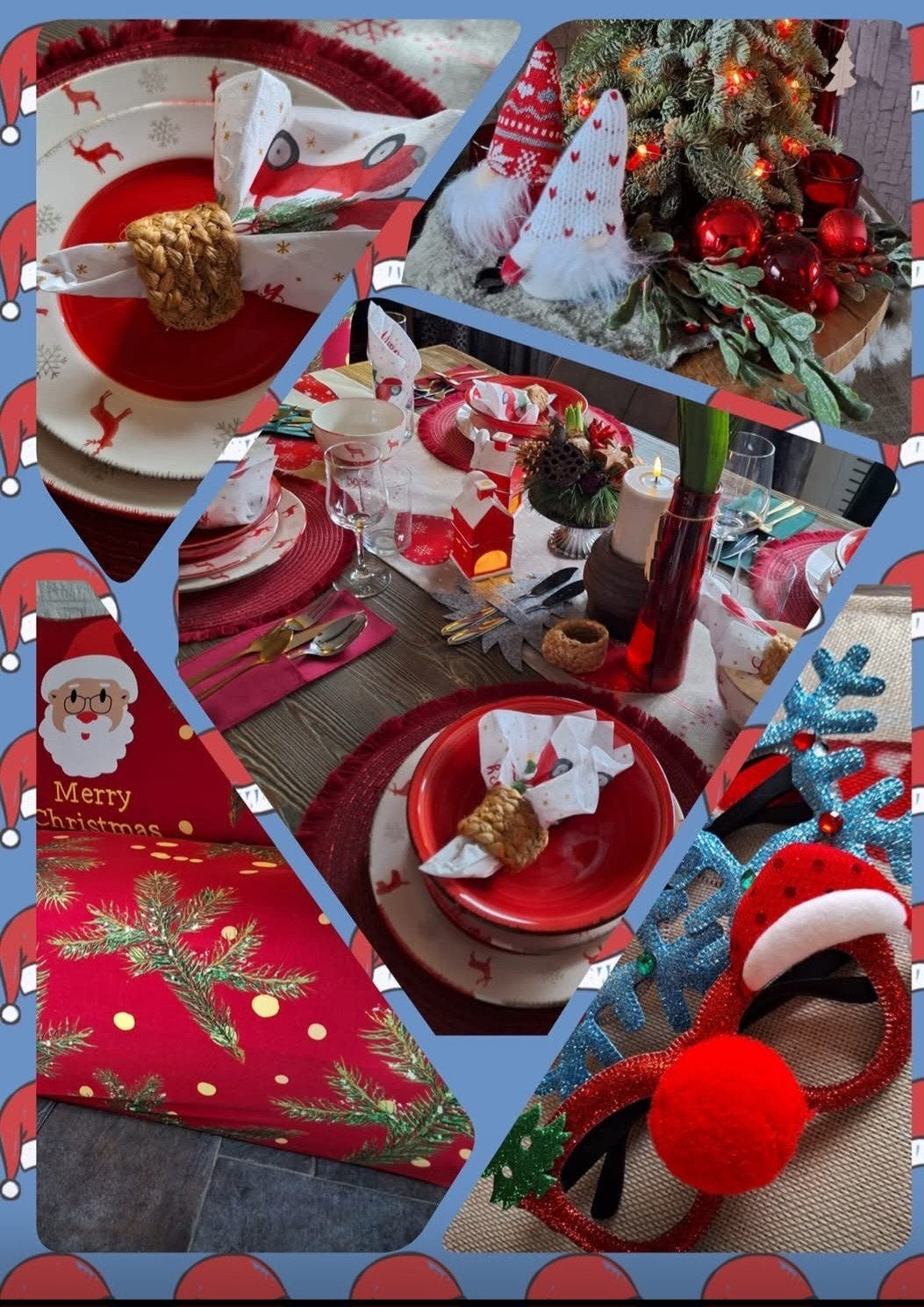 kerst servies 4 pers borden schaaltjes diepe borden plus 2 m, Diversen, Kerst, Ophalen, Zo goed als nieuw