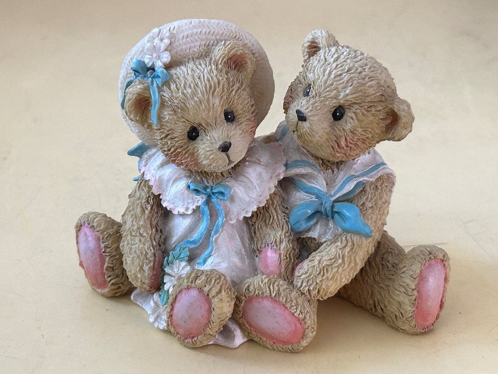 Cherished Teddies Heidi and David 1992 - 910708, Ophalen of Verzenden, Zo goed als nieuw, Beeldje, Cherished Teddies