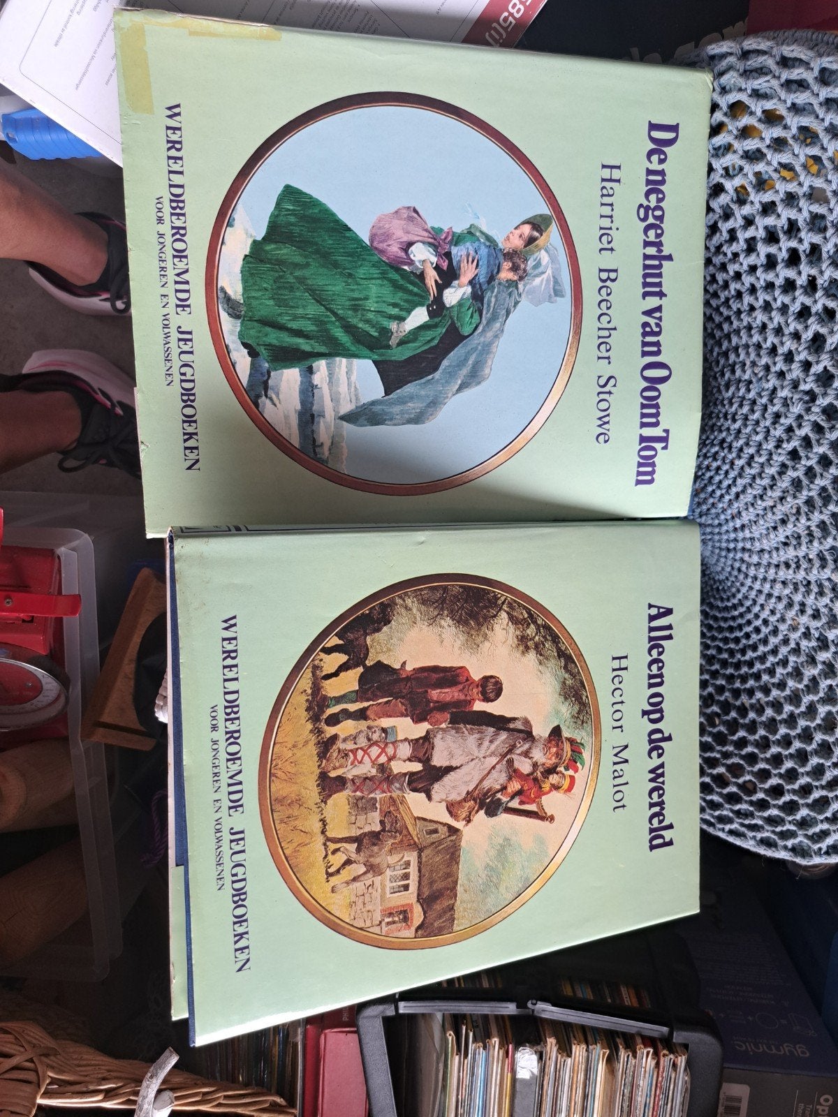 Wereldberoemde Jeugdboeken De negerhut van Oom Tom & Alleen, Boeken, Ophalen of Verzenden, Gelezen, Harriet Beecher Stowe, Hector Malot