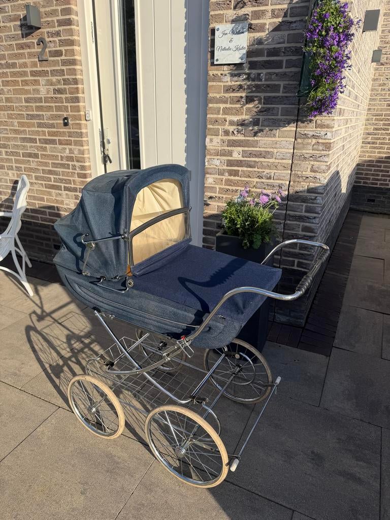 Antieke Engelse Kinderwagen - Vintage Stijl, Kinderen en Baby's, Kinderwagens en Combinaties, Gebruikt, Met reiswieg, Ophalen