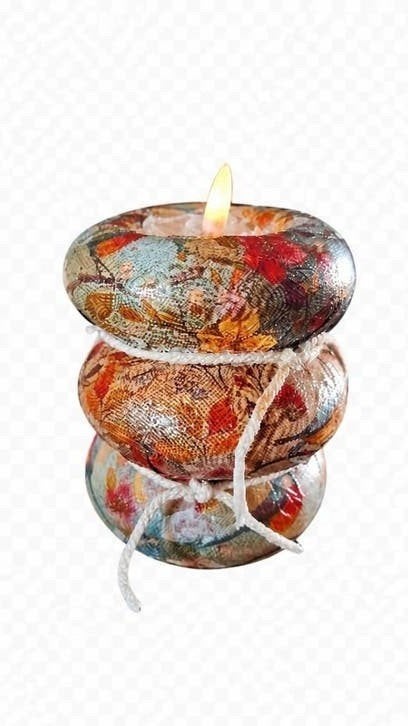 decoratieve ledkaars met herfst thema, Overige materialen, Meerkleurig, Nieuw, Ophalen of Verzenden