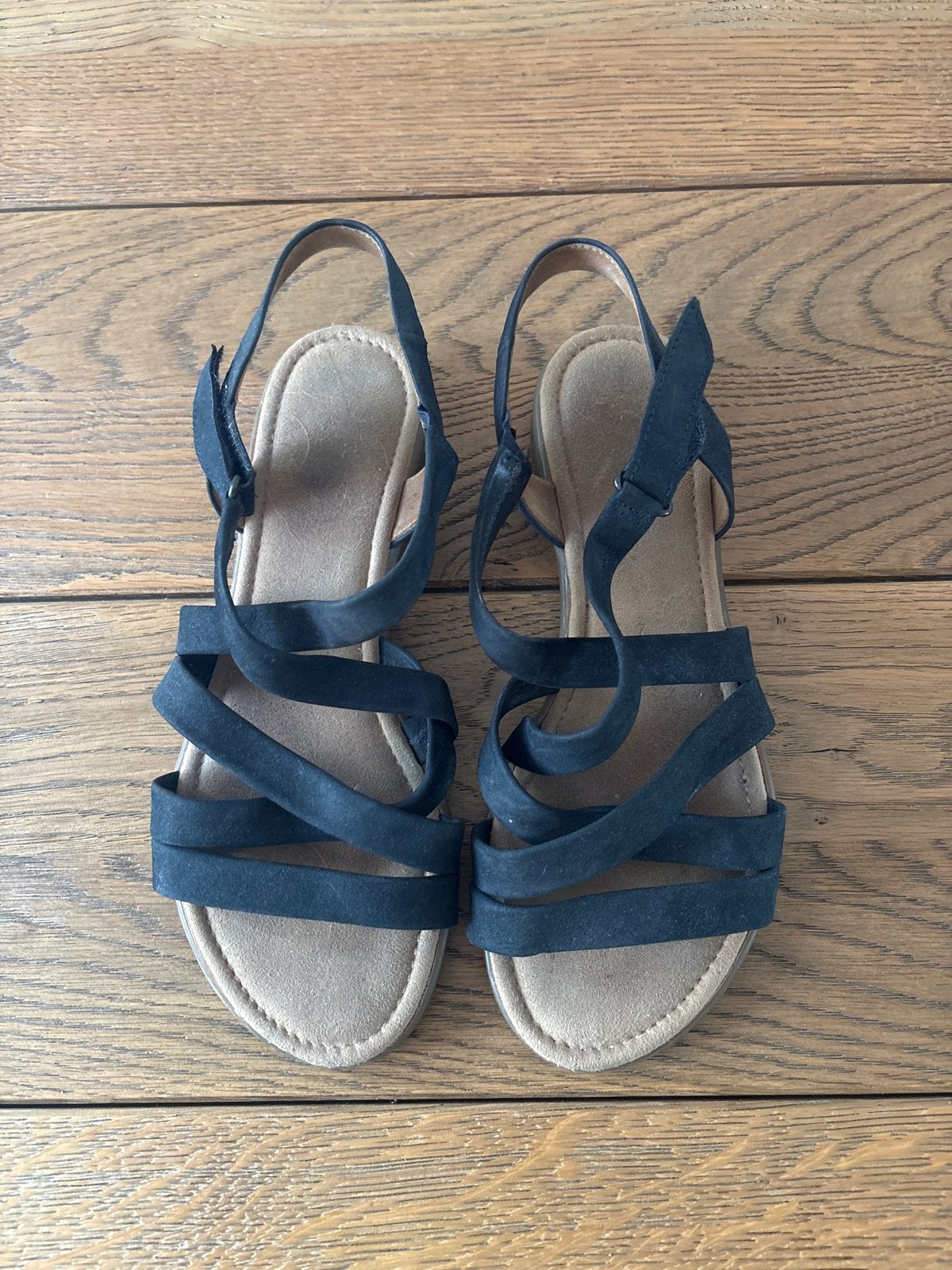 Gabor zwarte sandalen maat 40, Ophalen of Verzenden, Gedragen, Zwart, Sandalen of Muiltjes