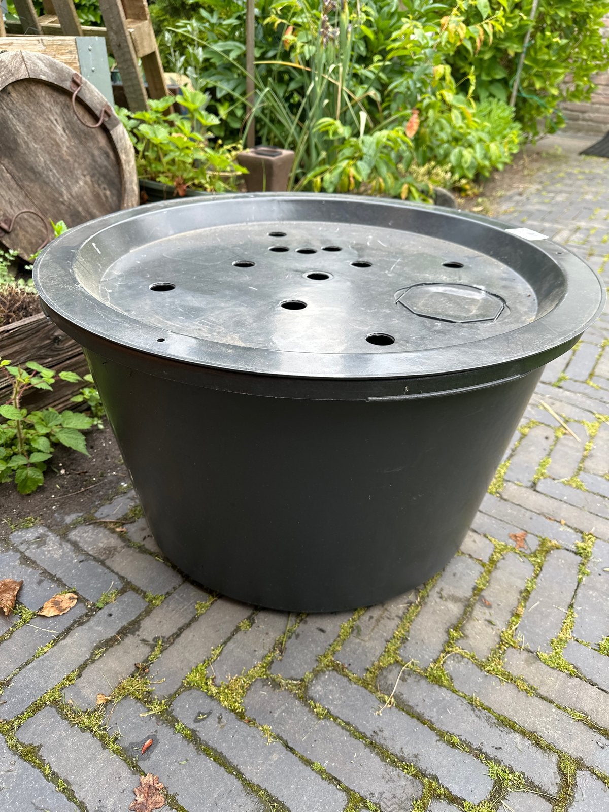 Grote Zwarte Kunststof fontein bak of bron bak, Tuin en Terras, Waterpartijen en Fonteinen, Ophalen of Verzenden, Nieuw, Kunststof