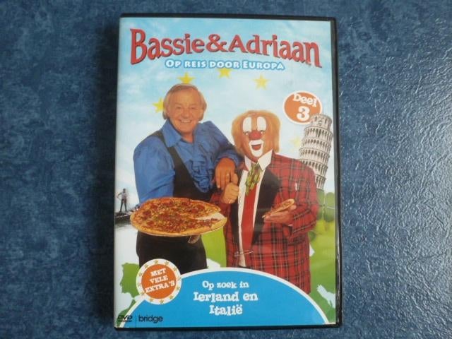 leuke dvd BASSIE & ADRIAAN op reis door europa deel 3, Avontuur, Alle leeftijden, Ophalen of Verzenden, Zo goed als nieuw