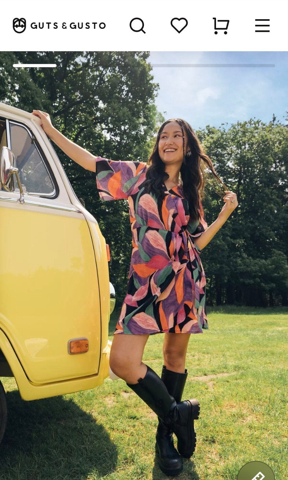 Guts Gusto Jurk Nieuw Maat XXL Kleurrijk, Overige kleuren, Verzenden, Maat 46/48 (XL) of groter, Nieuw