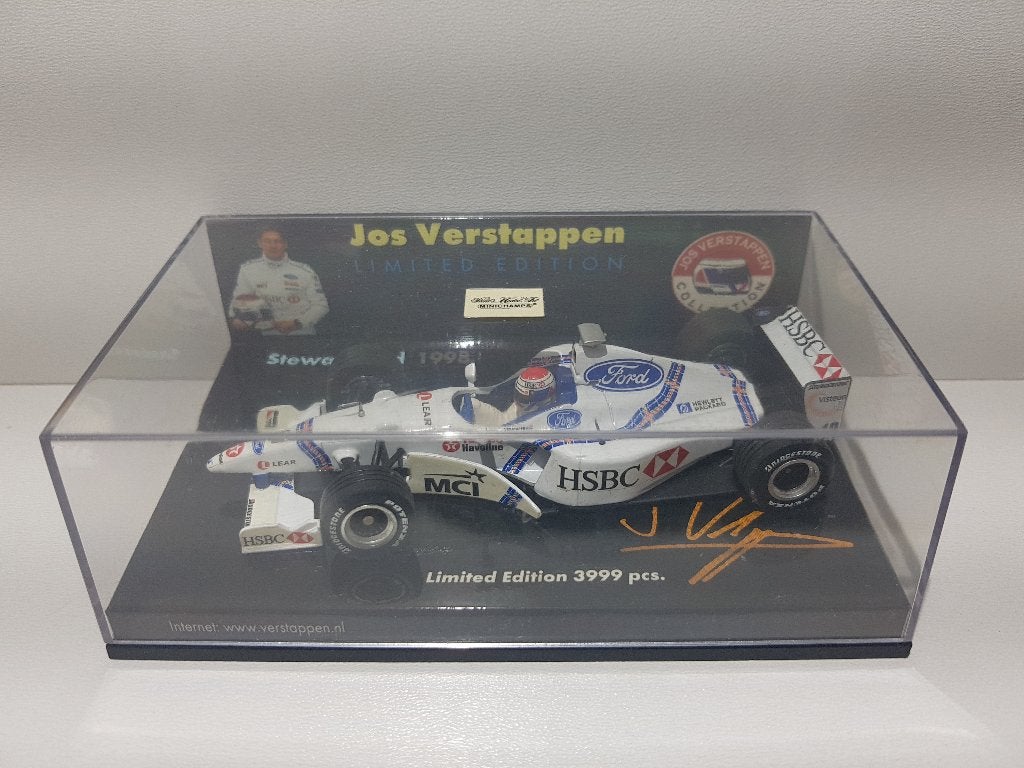 F1 Stewart Ford SF-2 Jos Verstappen Collectie 1/43, Hobby en Vrije tijd, Modelauto's | 1:43, Ophalen of Verzenden, Zo goed als nieuw