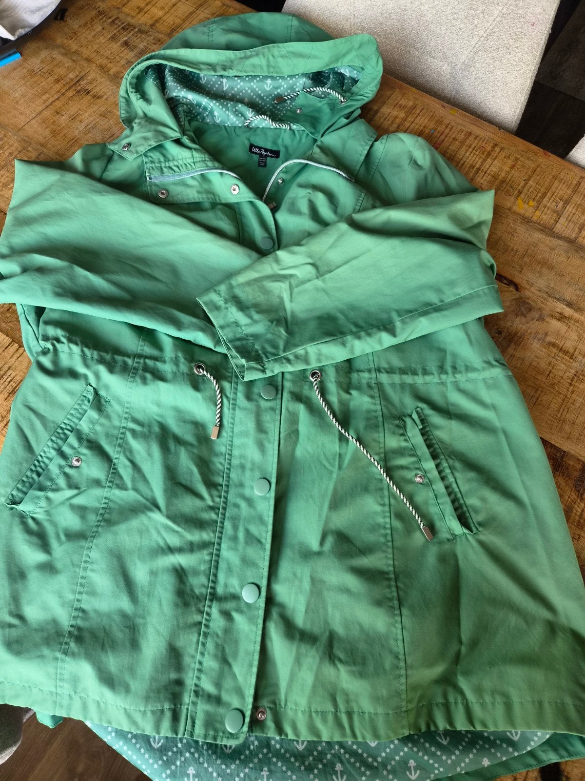 Ulla Popken Groene Jas - Maat XXL, Kleding | Dames, Maat 46/48 (XL) of groter, Ulla Popken, Ophalen of Verzenden, Zo goed als nieuw