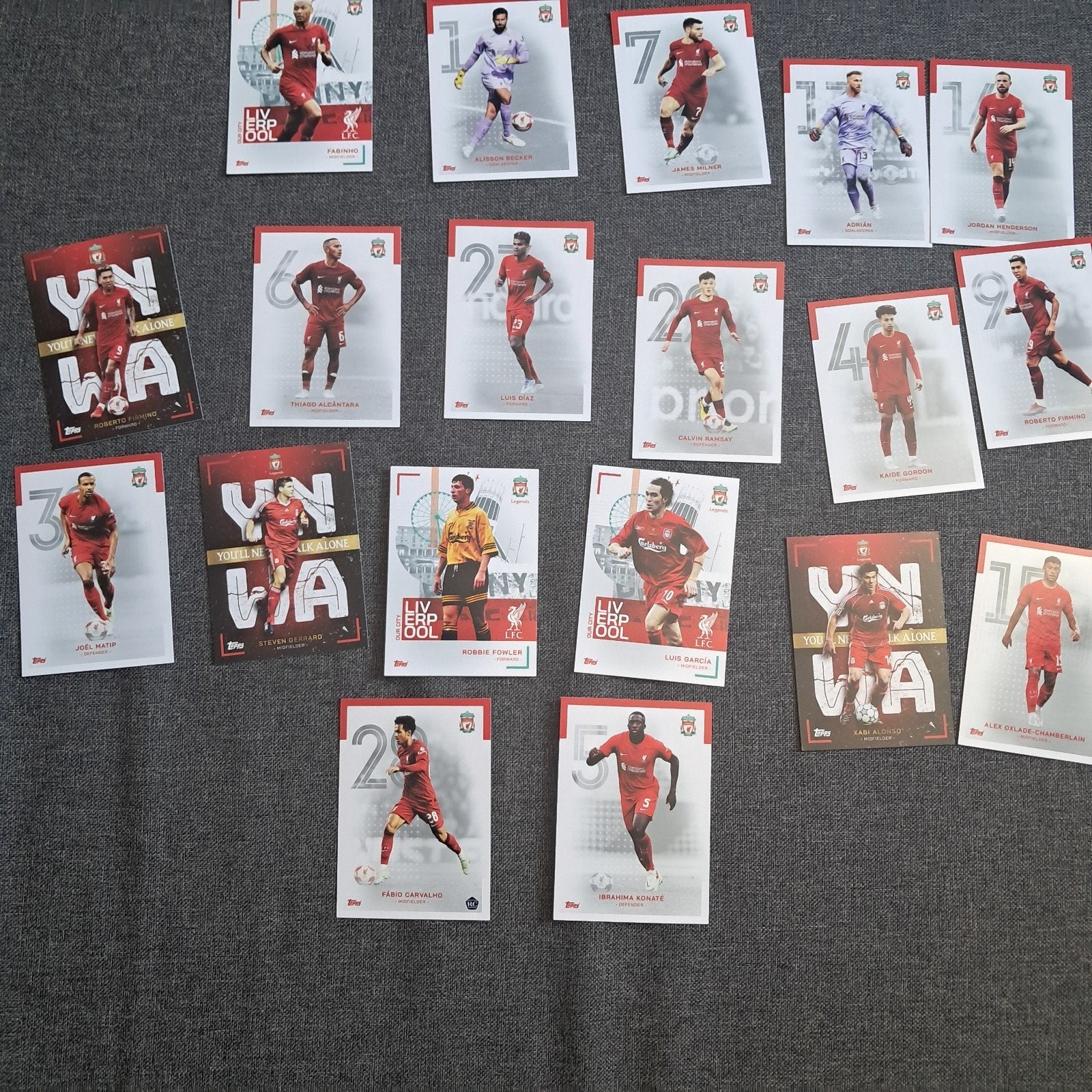 topps liverpool team set 22 23, Ophalen of Verzenden, Zo goed als nieuw, Meerdere plaatjes
