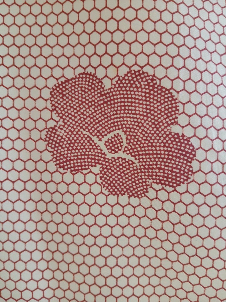 Traditionele Japanse Kimono white red, Antiek en Kunst, Ophalen of Verzenden