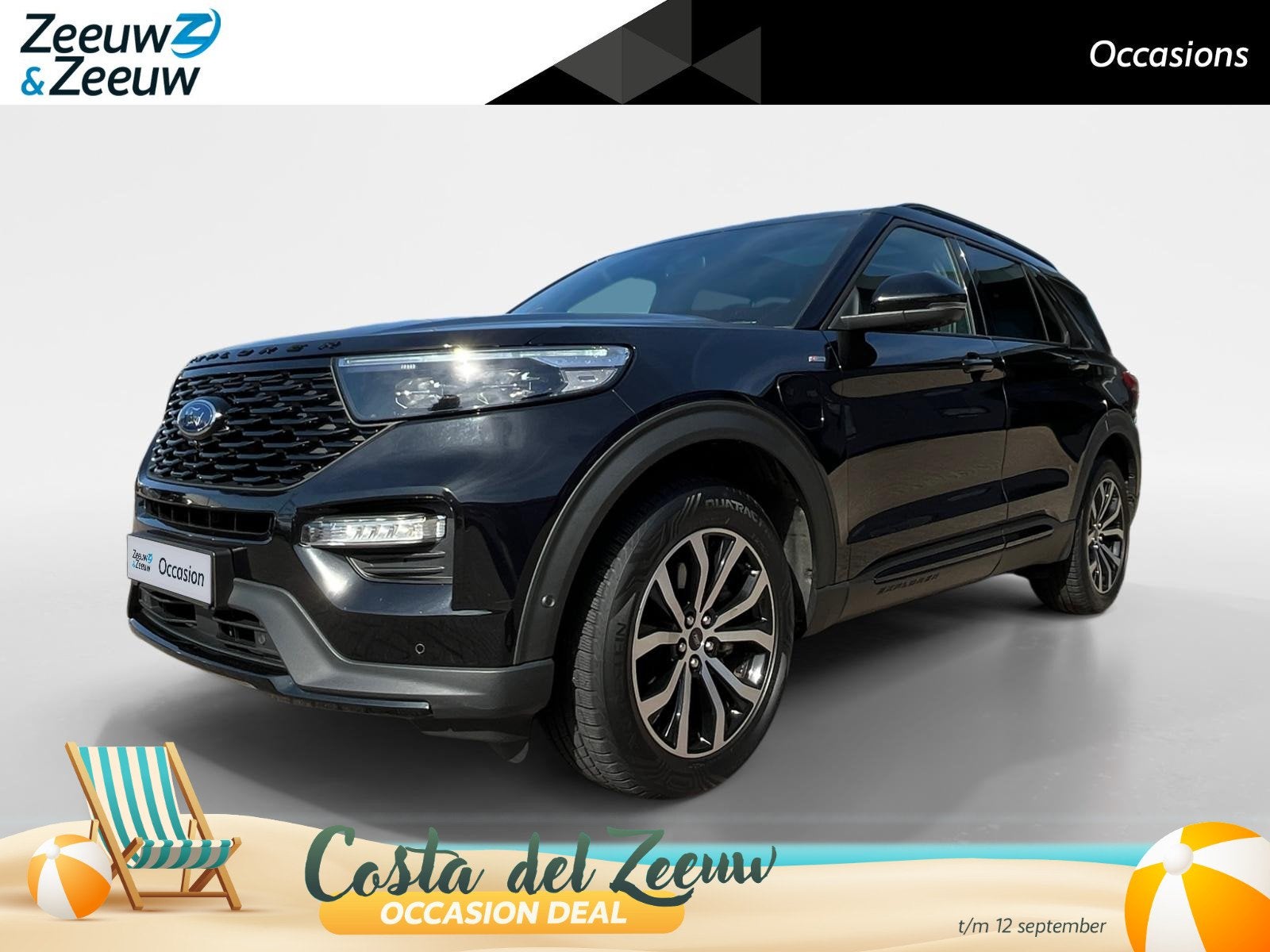 Ford Explorer 3.0 V6 EcoBoost PHEV ST-Line 7p. | Dealer Onde, Auto's, Automaat, 12 maanden, 14 kWh, Euro 6