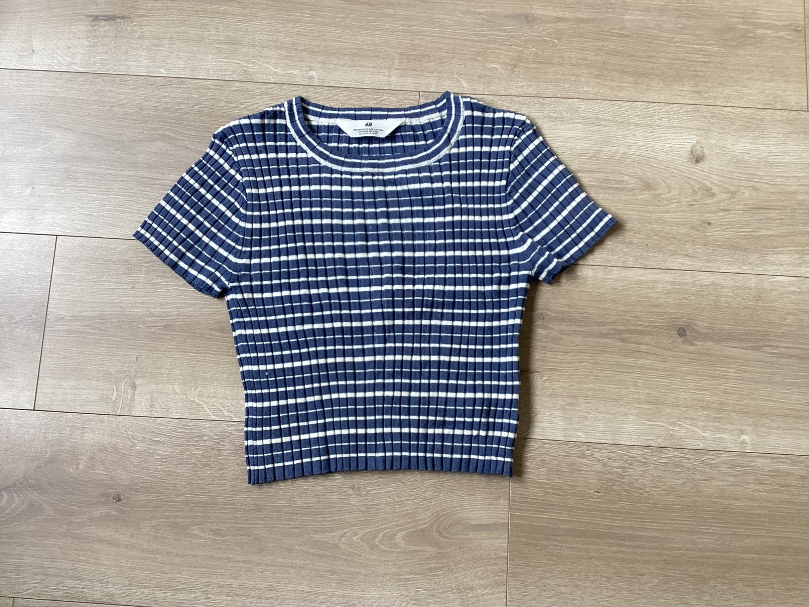 Shirt gestreept blauw H&M maat 158/164, Ophalen of Verzenden, Zo goed als nieuw, Meisje, Shirt of Longsleeve