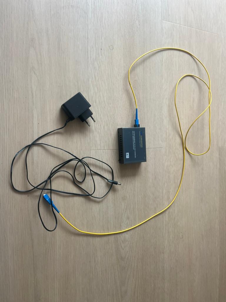 Glasvezel naar Ethernet Gigabit Converter, Ophalen of Verzenden, Gebruikt