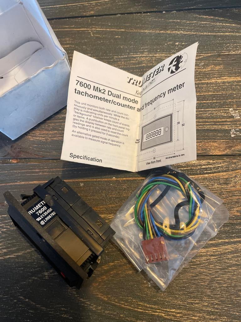 Trumeter 7600 MK2 Dual Mode Toerenteller/Frequentiemeter, Ophalen of Verzenden, Nieuw, Overige meters