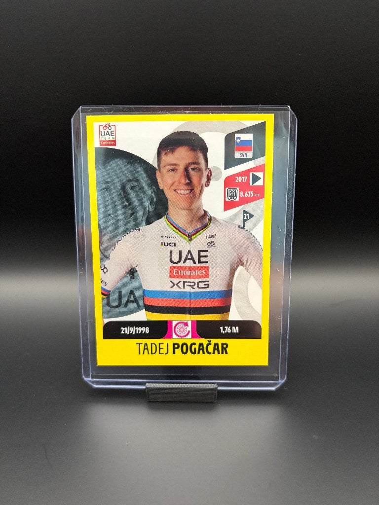 Tadej Pogacar Panini Tour de France 2026 Sticker UAE, Verzenden, Zo goed als nieuw, Overige sporten, Poster, Plaatje of Sticker