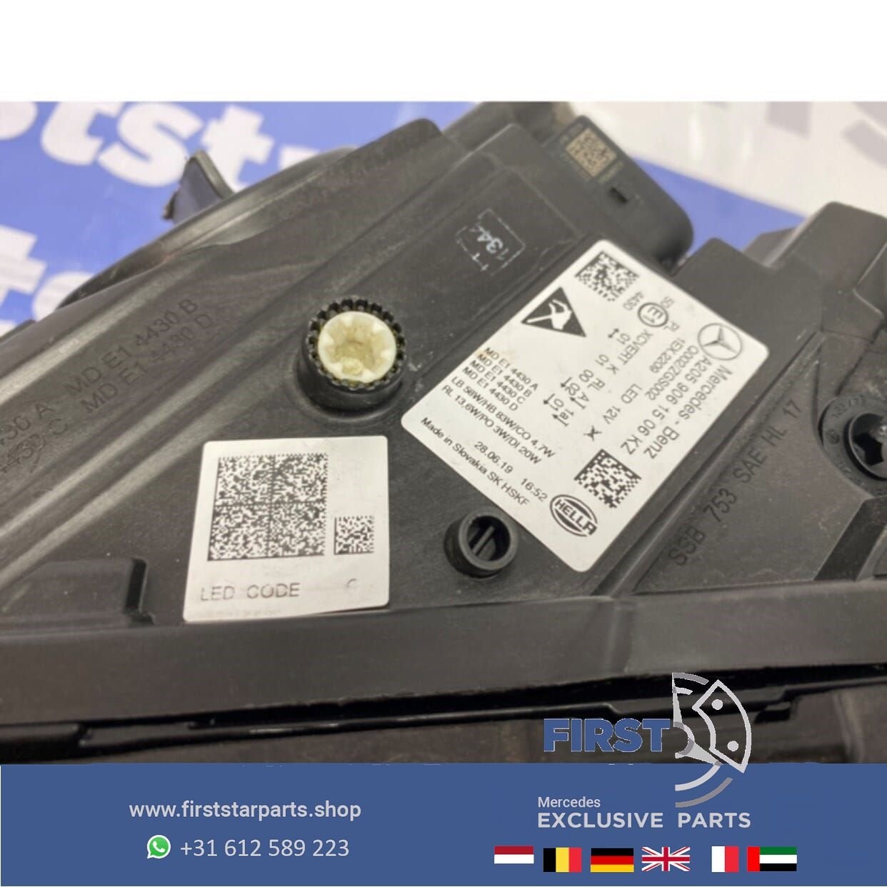 W205 Facelift Multibeam LED koplamp set COMPLEET Mercedes C, Gebruikt, -, Ophalen of Verzenden, -