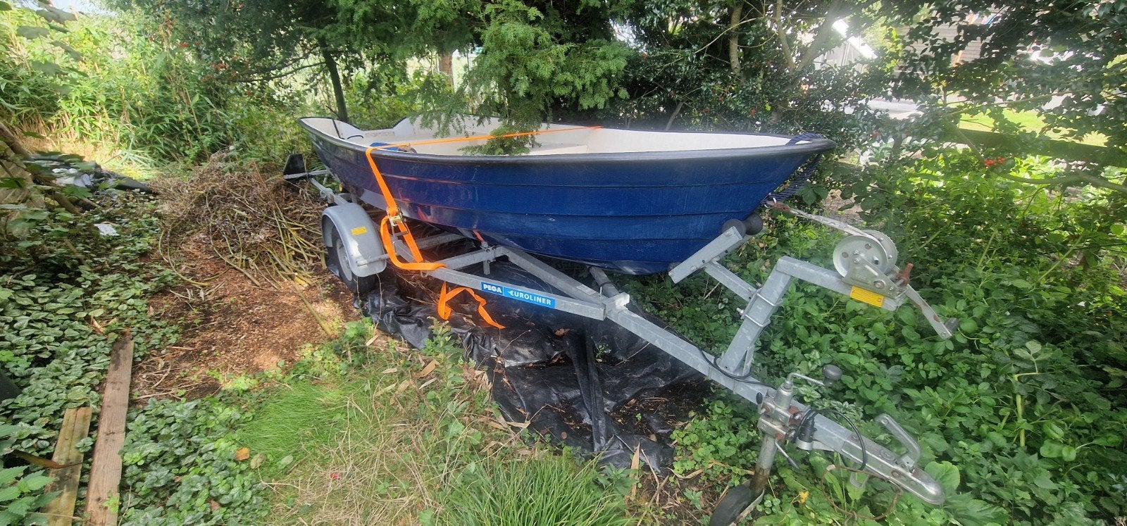 Verano 380 met Tohatsu 2.5 pk en Pega trailer, Watersport en Boten, Overige merken, Gebruikt, Buitenboordmotor, Trailer