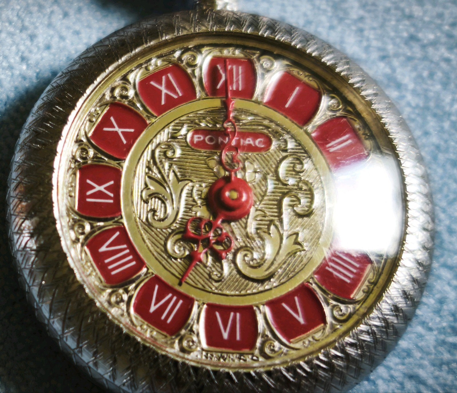 Goedwerkend Pontiac Zakhorloge 23mm zgan. Opwindbaar., Ophalen of Verzenden, Overige materialen, Zakhorloge, Overige merken