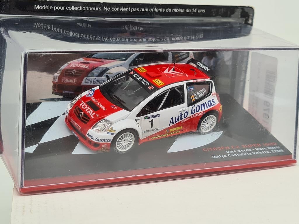 Citroën C2 Super 1600 Rally Sordo/Marti 2005 schaal 1/43, Hobby en Vrije tijd, Modelauto's | 1:43, Verzenden, Zo goed als nieuw