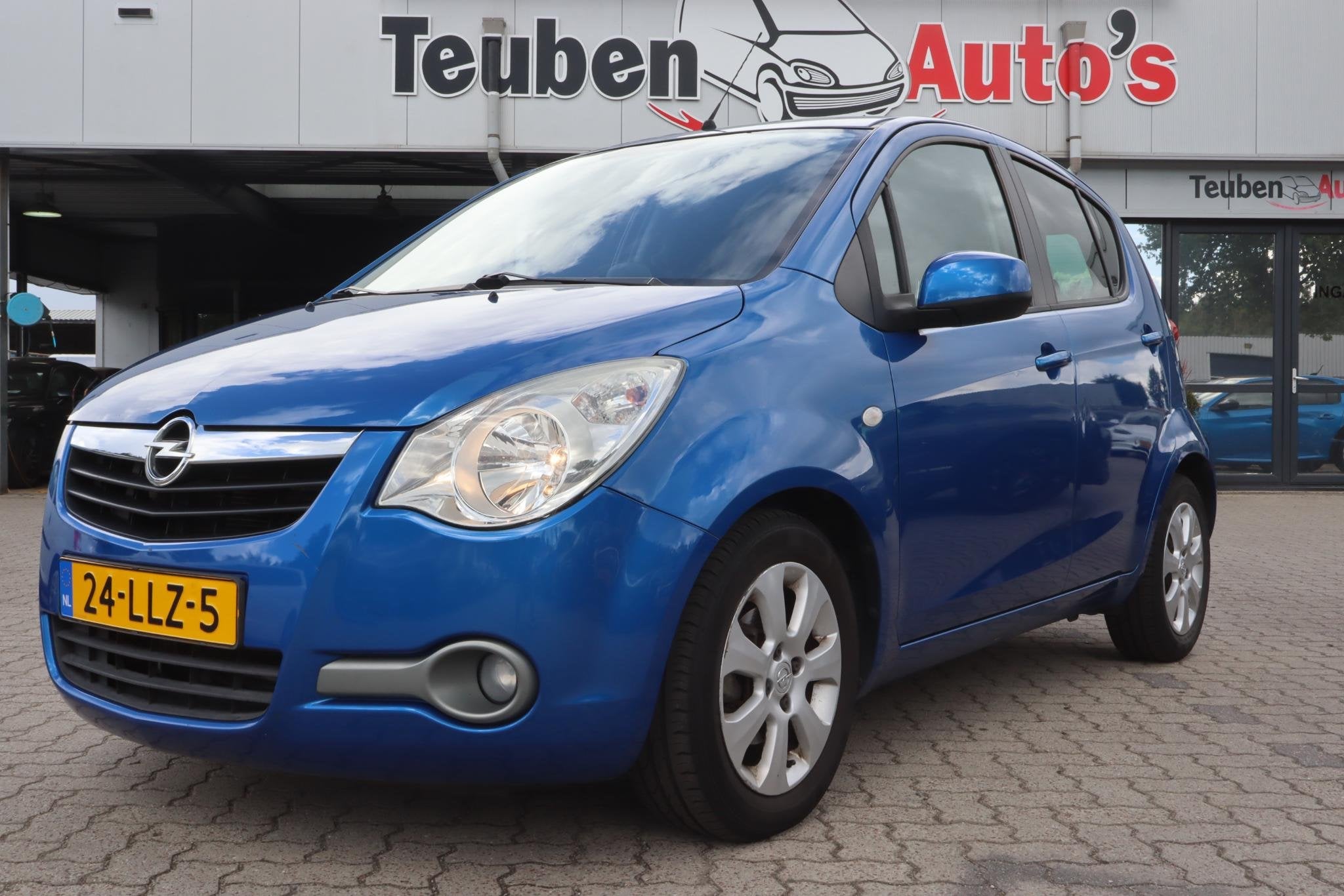 Opel Agila 1.2 Edition | Automaat | Airco | 82.000 KM | Radi, Euro 5, 4 cilinders, Blauw, Origineel Nederlands