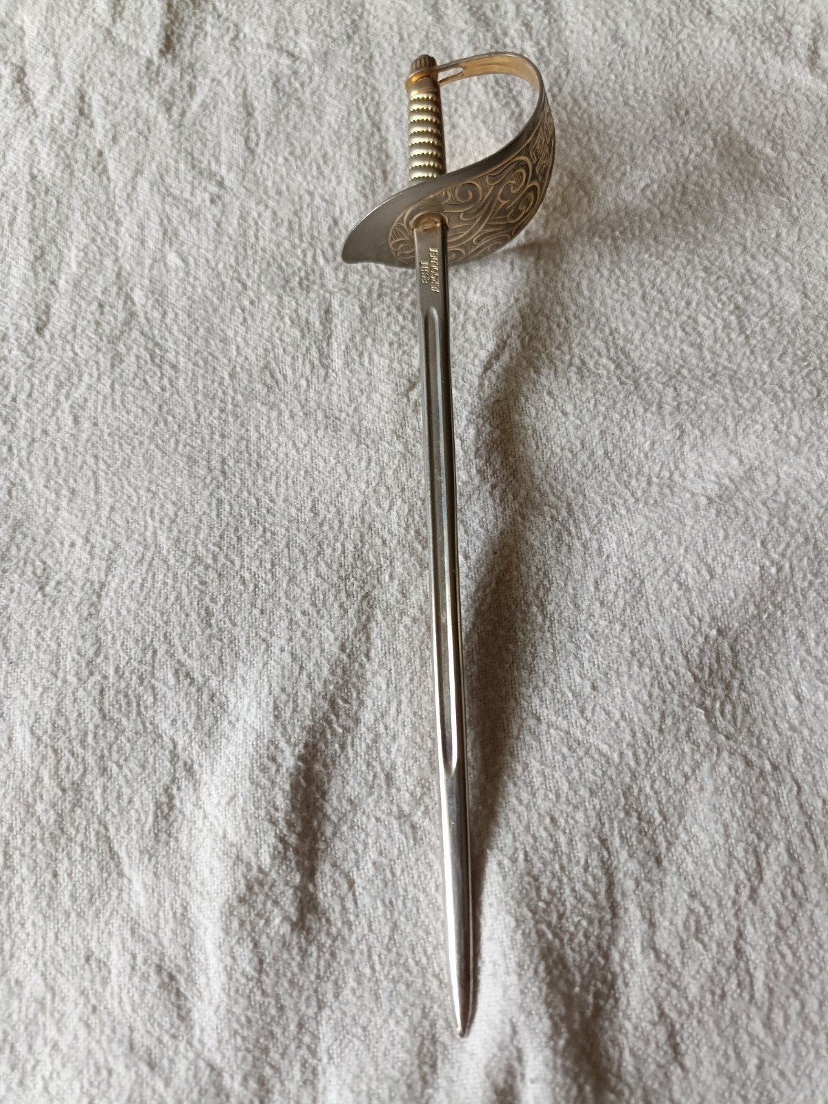 Vergulde briefopener, replica zwaard, jr 70, Ophalen of Verzenden, Gebruikt