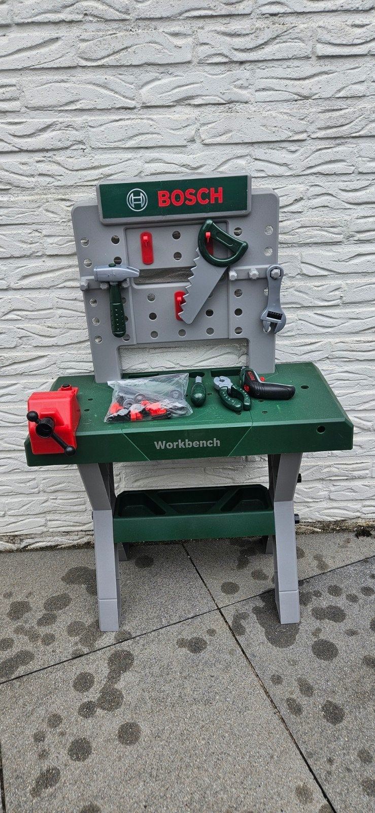 Speelgoed werkbank Bosch, Kinderen en Baby's, Ophalen, Zo goed als nieuw, Bouwen