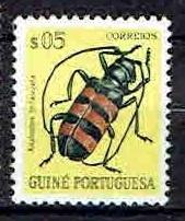 Guinee Portugal 1953 Insect kever plakker, Verzenden, Postfris, Dier of Natuur