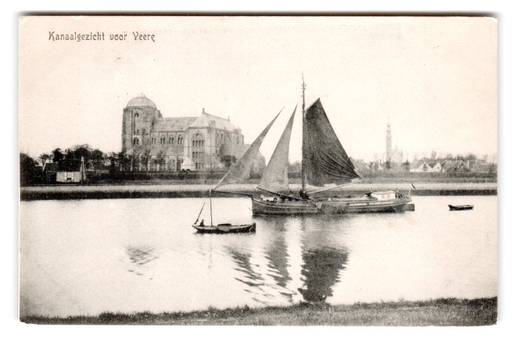 Veere, Kanaalgezicht, Verzenden, 1920 tot 1940, Ongelopen, Zeeland