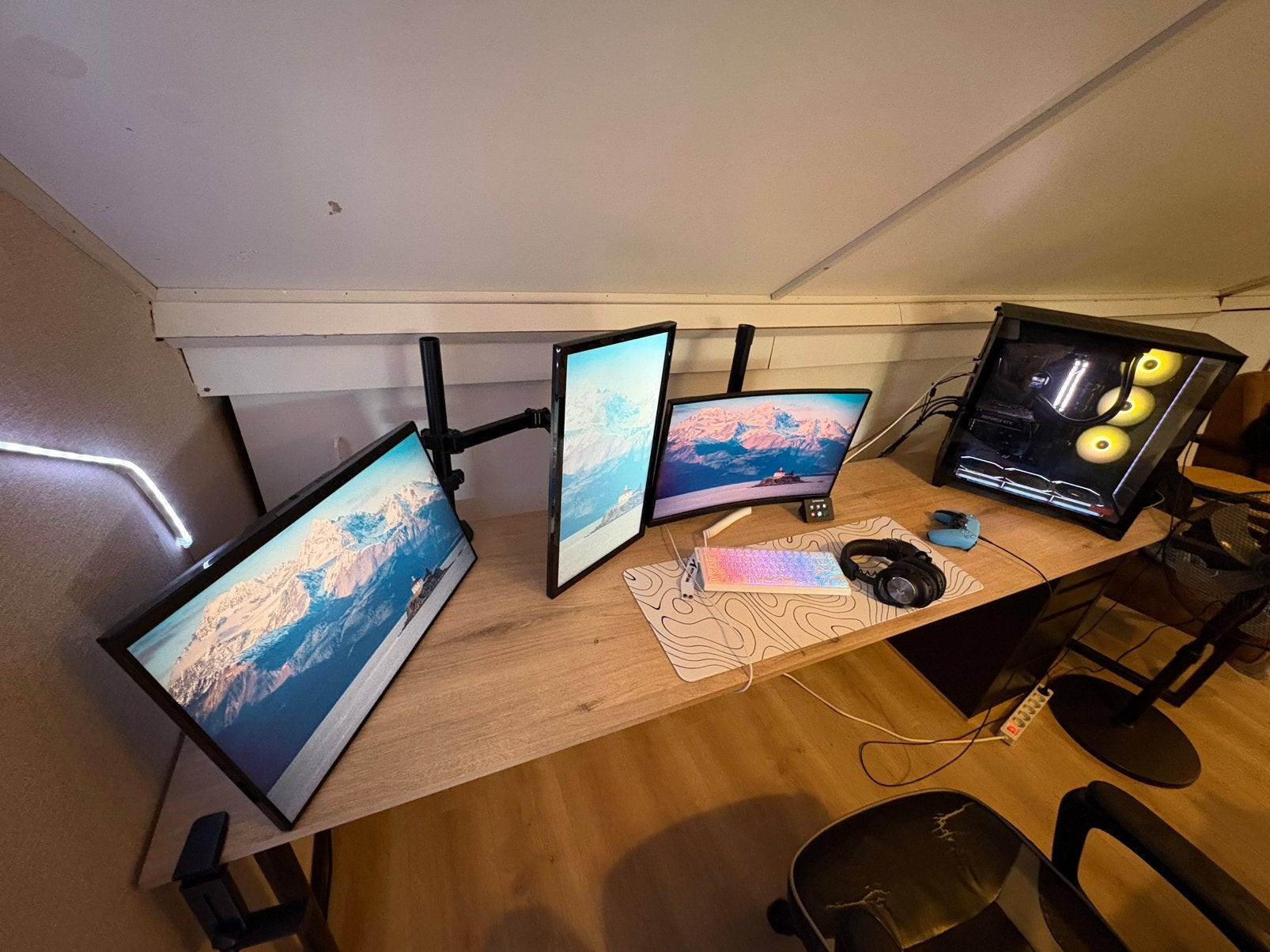 Complete gaming set-up, Ophalen, Zo goed als nieuw, Gaming
