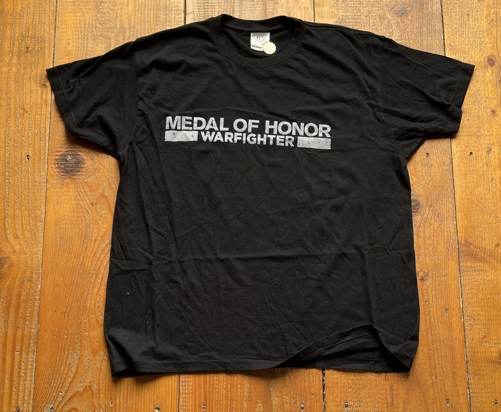 Medal of Honor: Warfighter Promotioneel T-shirt Maat L A-159, Maat 52/54 (L), Verzenden, Zwart, Zo goed als nieuw