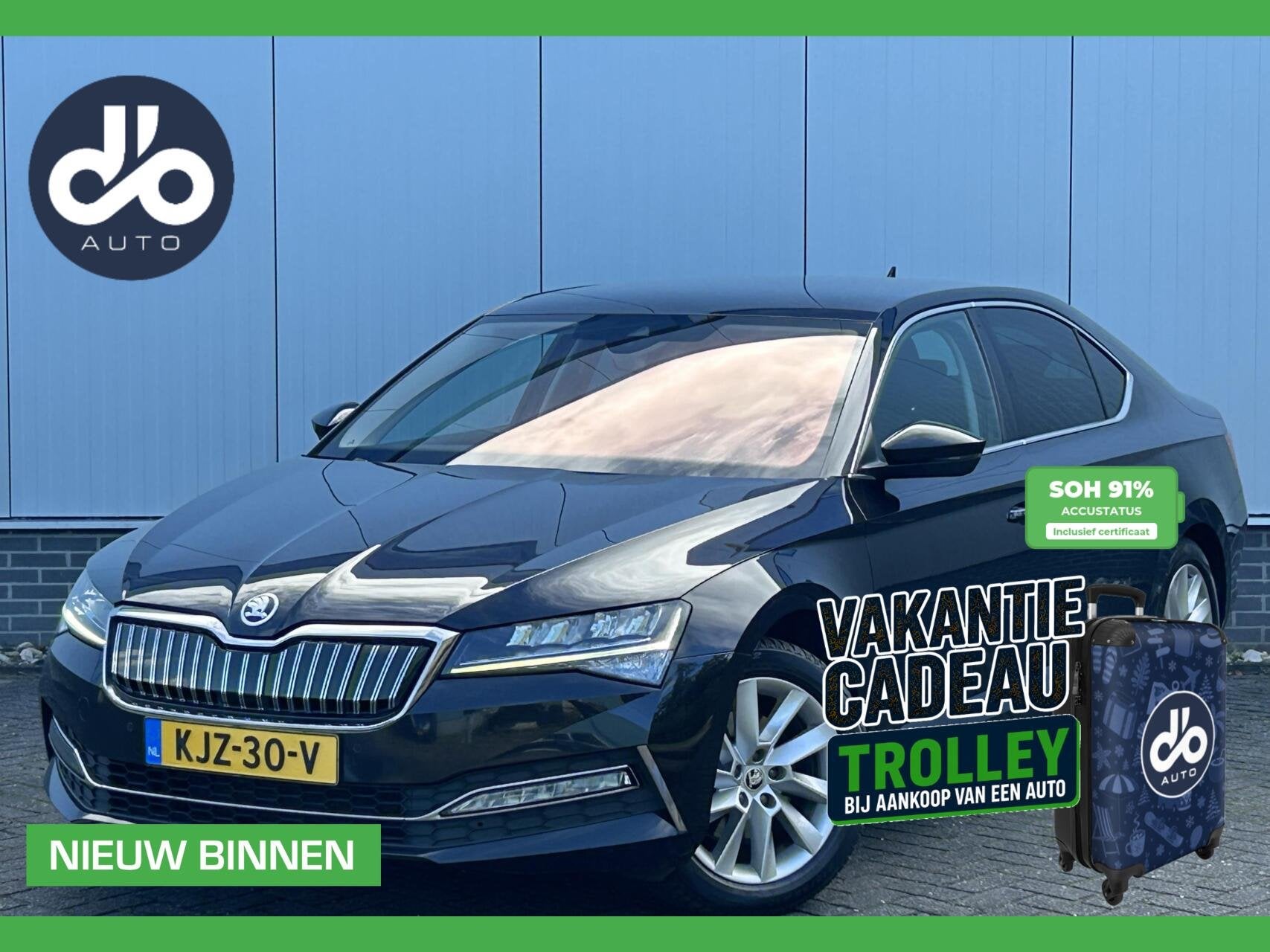 Skoda Superb 1.4 TSI iV Business Edition Plus SOH 91% I DIGI, Dealer onderhouden, Stof, Gebruikt, Zwart