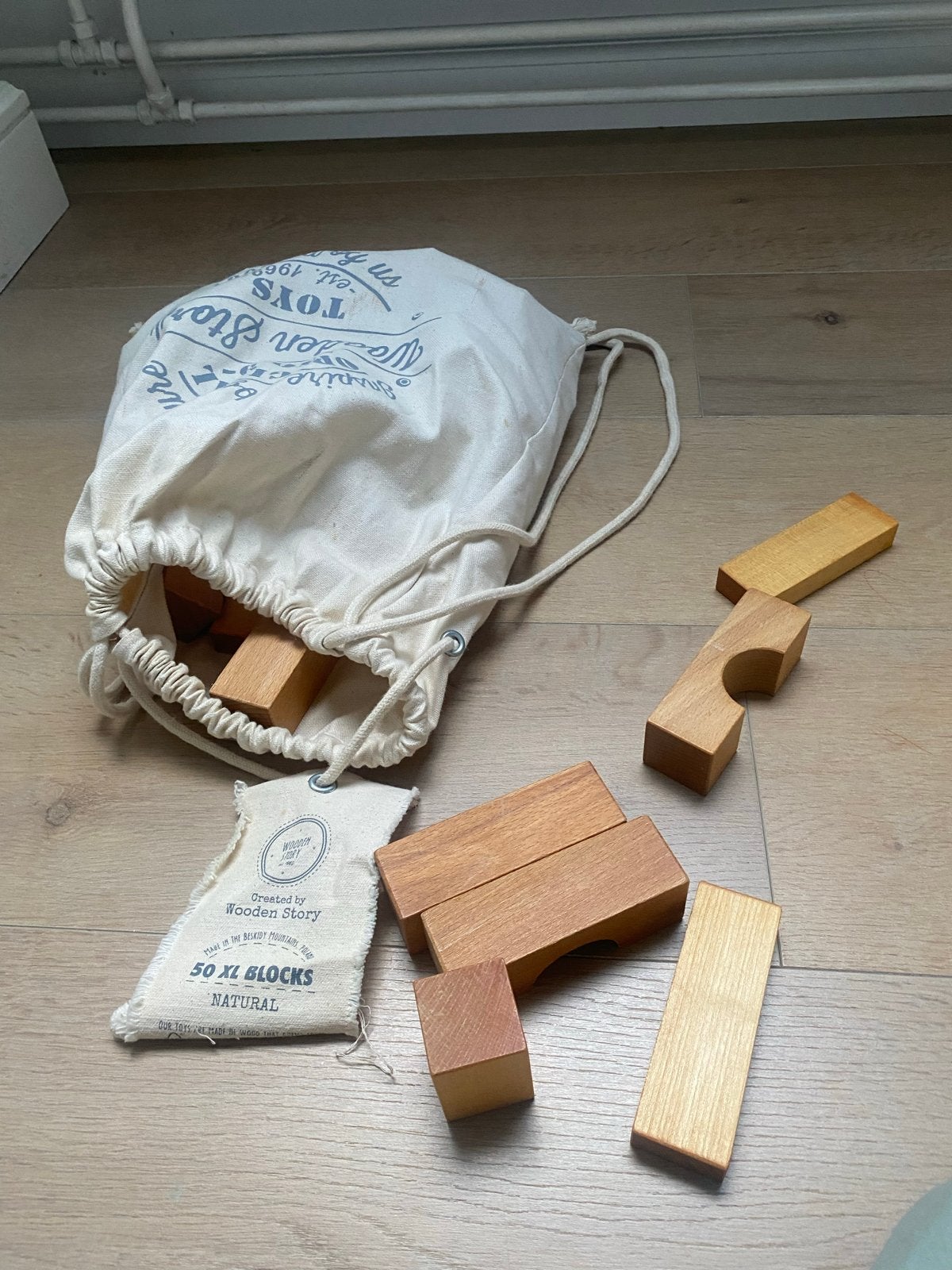 Houten bouwblokken van Wooden Story, Kinderen en Baby's, Speelgoed | Bouwstenen, Ophalen of Verzenden, Nieuw, Overige merken