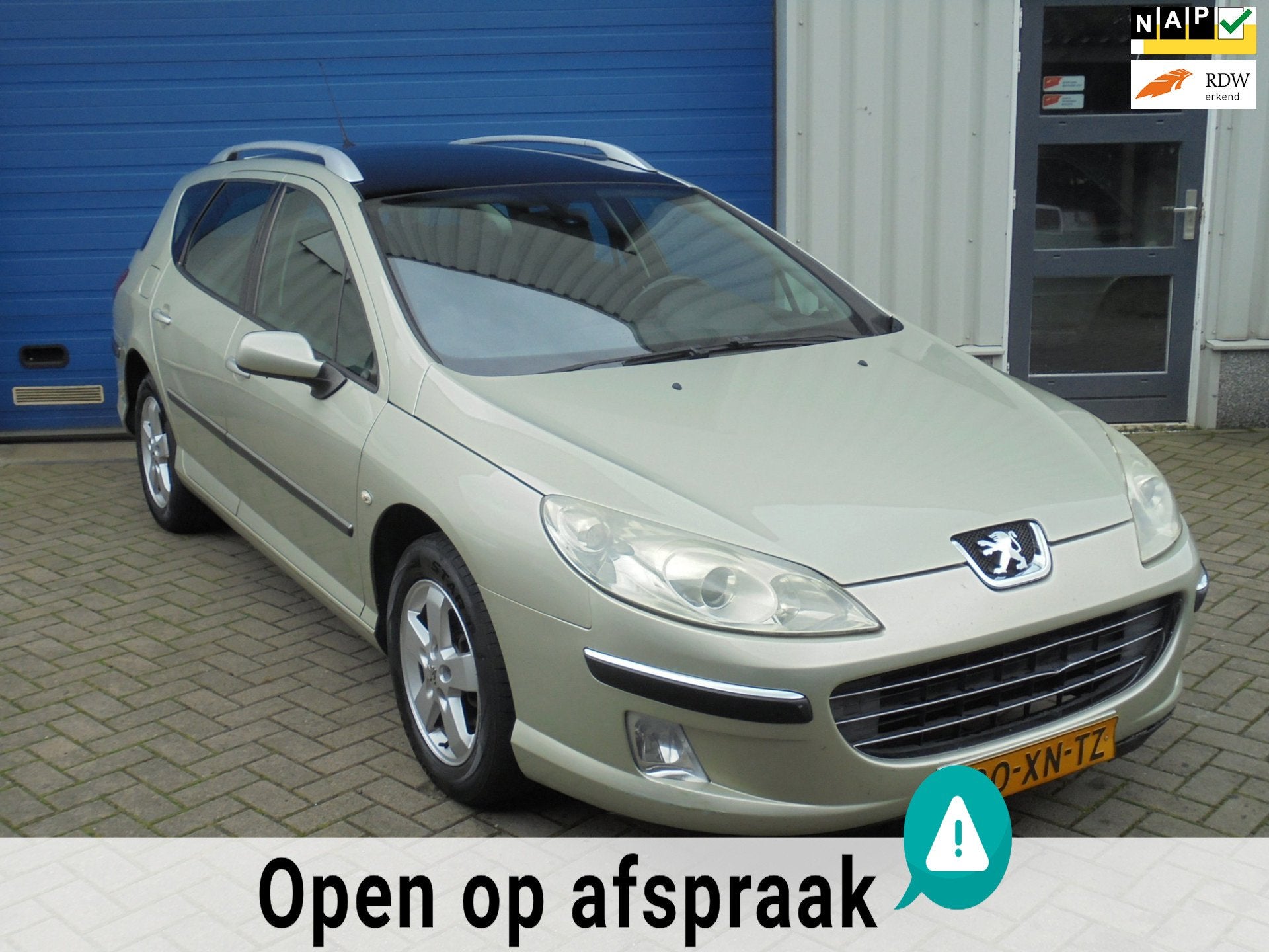 Peugeot 407 SW 2.0-16V ST AUTOMAAT TREKHAAK, Stof, Gebruikt, Zwart, 4 cilinders