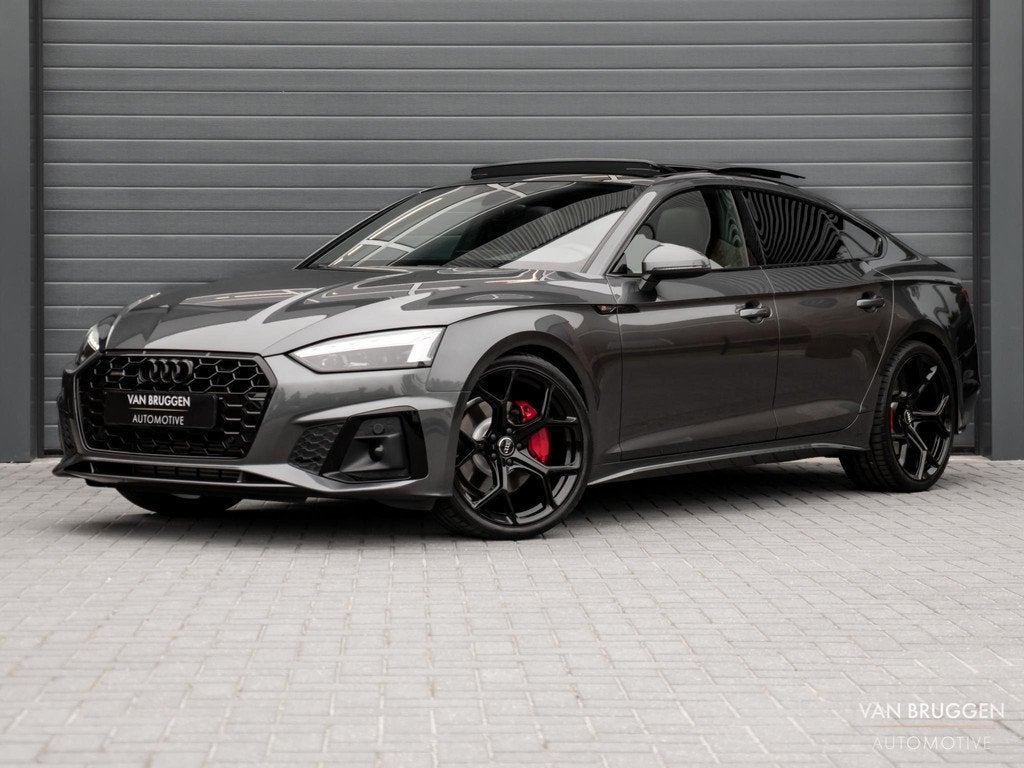 Audi A5 Sportback 45 TFSI Quattro S-Line Pano 20" E-Stoelen, Automaat, Stof, Gebruikt, 4 cilinders