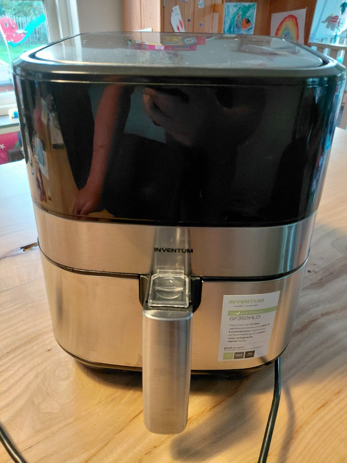 Inventum GF350HLD hetelucht friteuse, Ophalen, Gebruikt, Airfryer, 1000 t/m 1499 gram