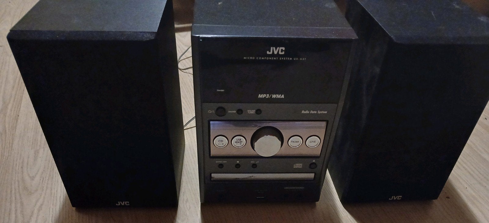 Jvc radio met speakers, Audio, Tv en Foto, Stereo-sets, Ophalen, Gebruikt, Speakers, JVC