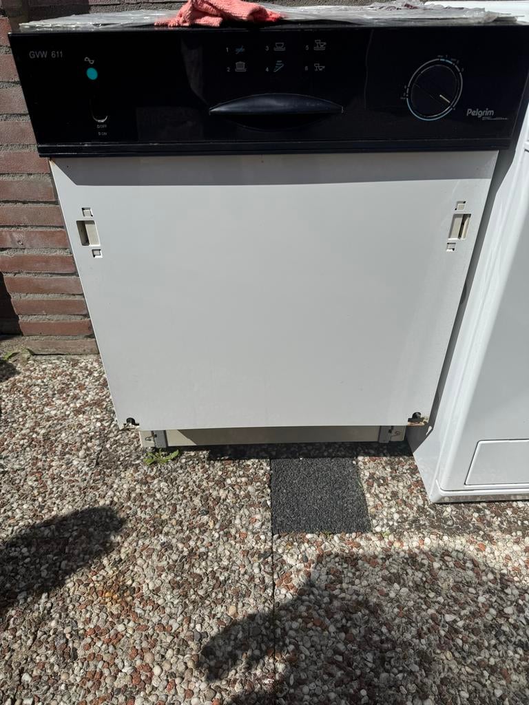Pelgrim GVW 611 Inbouw Vaatwasser - Gebruikt, Witgoed en Apparatuur, Vaatwasmachines, Ophalen, Gebruikt, 60 cm of meer, Eco programma