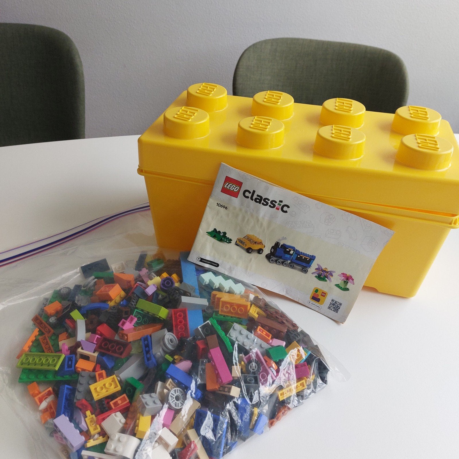 LEGO Classic 10696 met 484 onderdelen! en opbergdoos, Gebruikt, Overige thema's, Lego, Ophalen of Verzenden