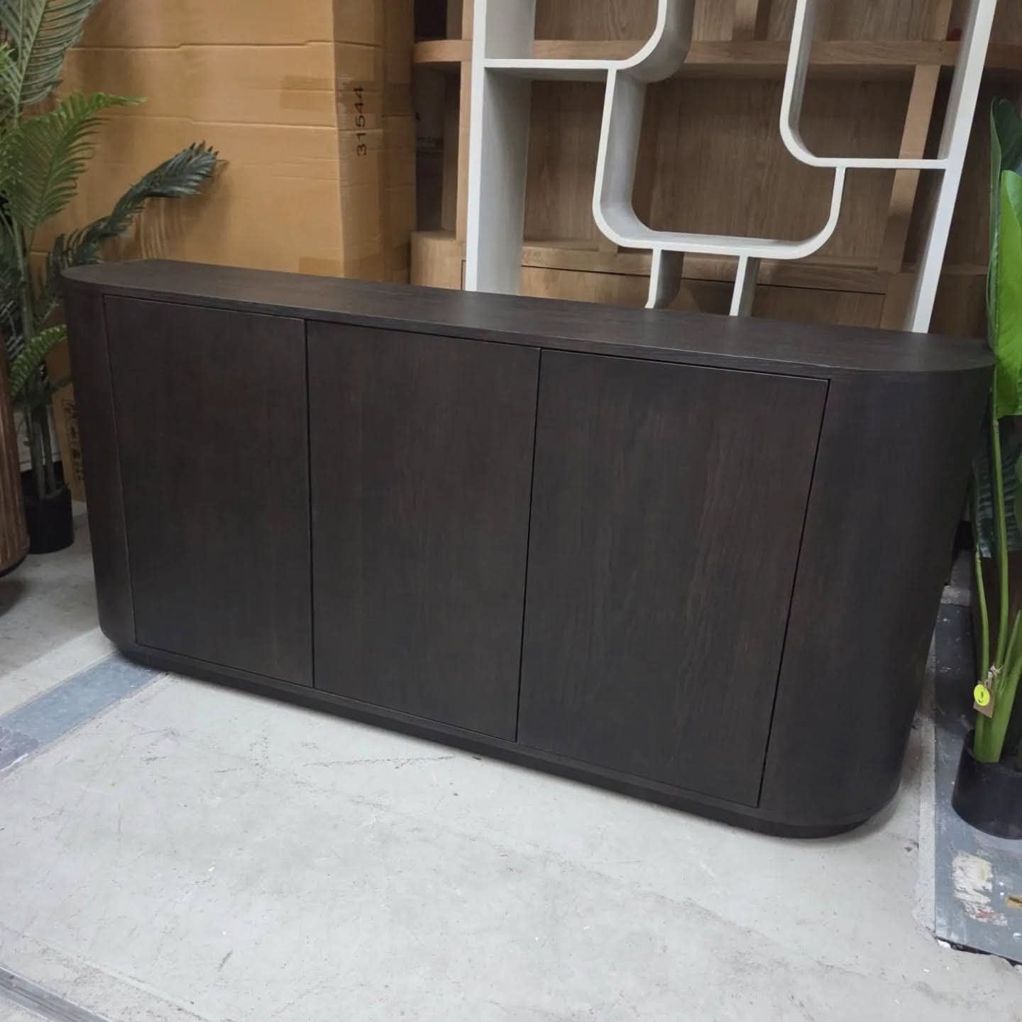 Dressoir Novero Espresso 170 cm, van Livingfurn, Ophalen, Met deur(en), ., 150 tot 200 cm