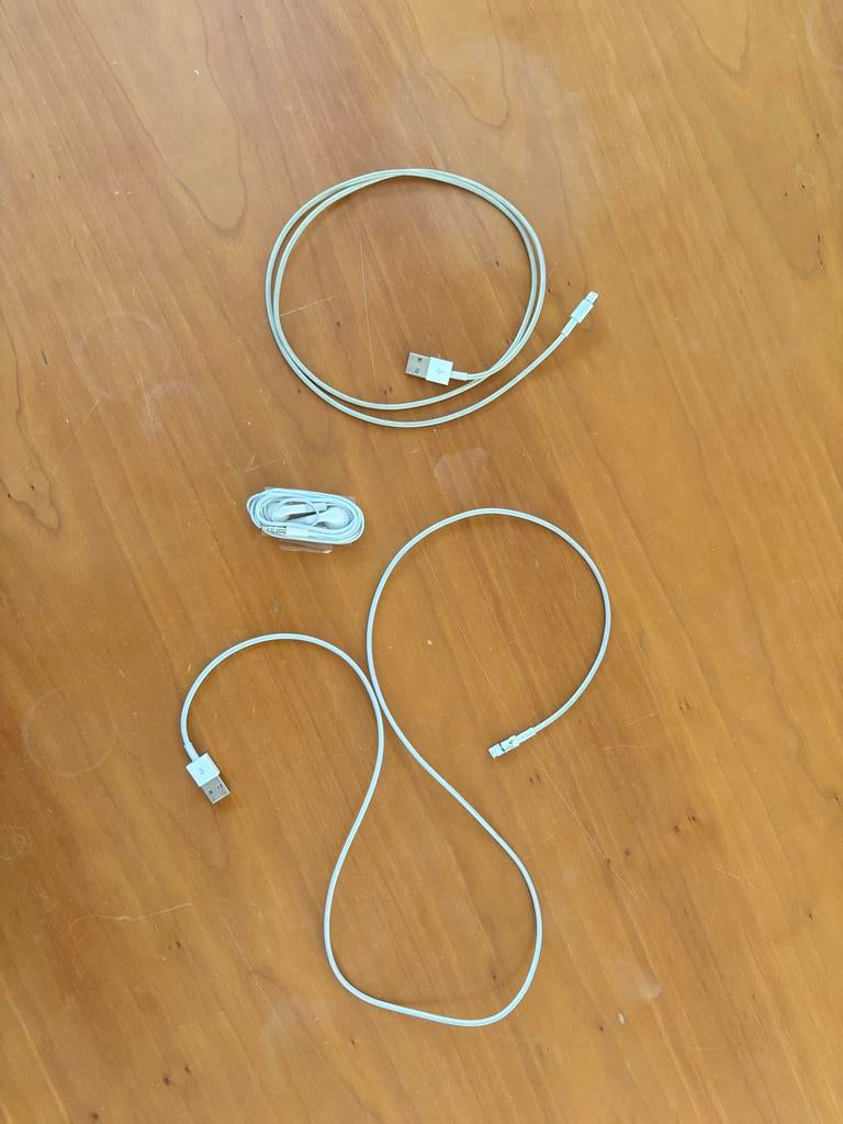 Apple kabels (Lightning) en oortjes (AUX), Ophalen of Verzenden, Gebruikt, Snoer of kabel, Apple iPhone