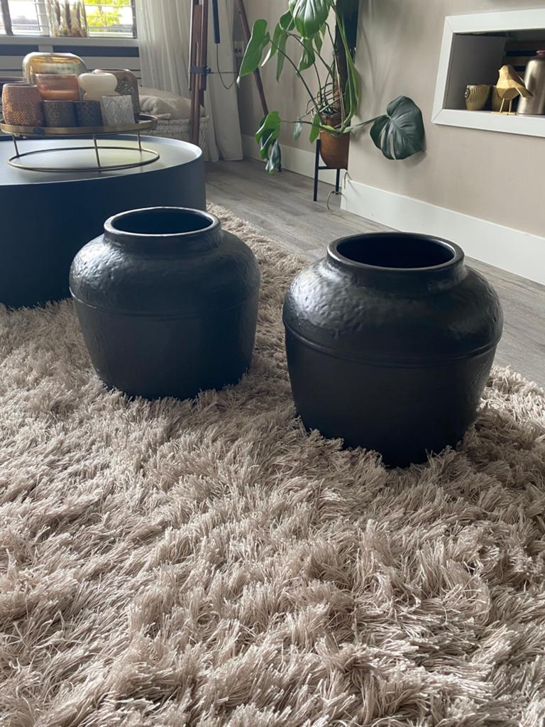2 grote vazen/ potten van Riverdale, Ophalen, Zo goed als nieuw, Overige kleuren, Minder dan 50 cm