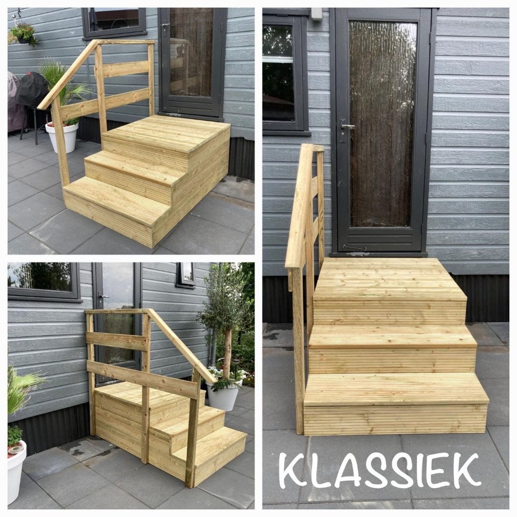 Trap met bordes in elke maat, HERSTAANBIEDING!, Ophalen of Verzenden, Nieuw
