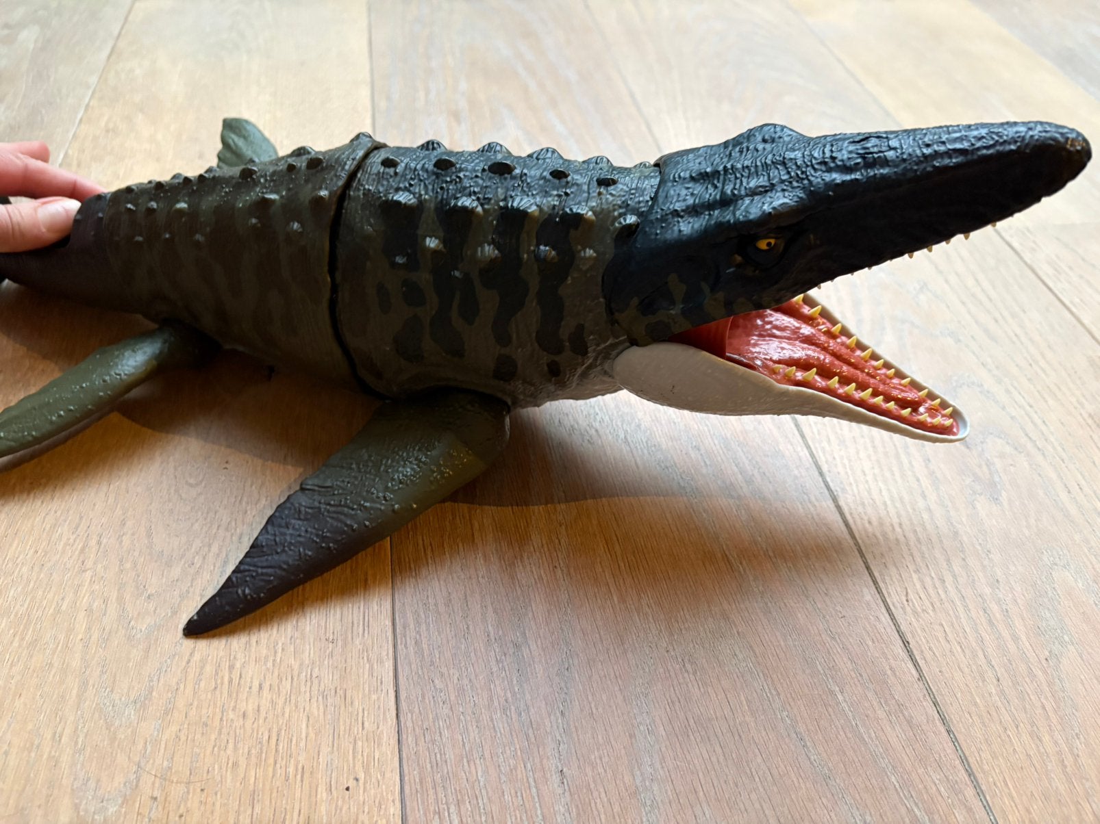 Jurassic world rebirth mosasaurus 65cm, Ophalen, Zo goed als nieuw