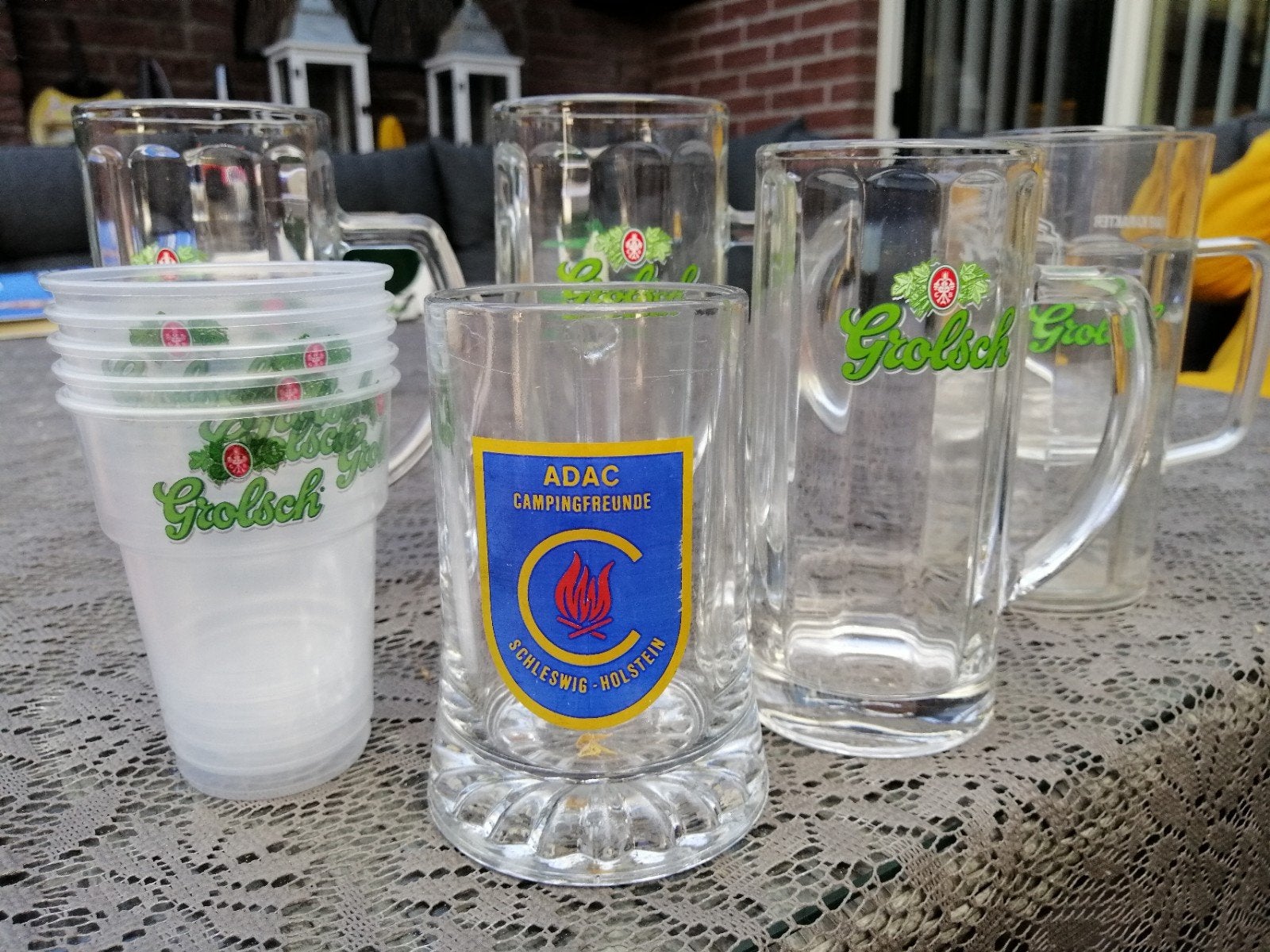 lotje met bierglazen., Ophalen of Verzenden, Zo goed als nieuw, Pul(len), Overige merken