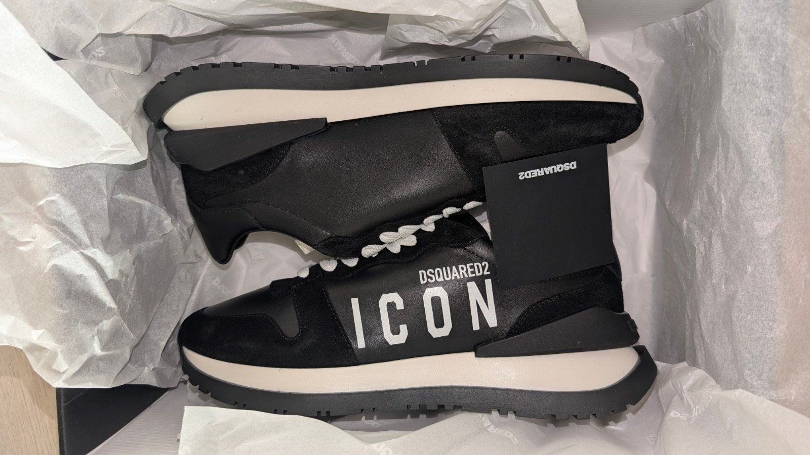 Dsquared2 Icon Sneakers - Nieuw in doos, maat 42, Dsquared2, Zwart, Nieuw, Ophalen of Verzenden