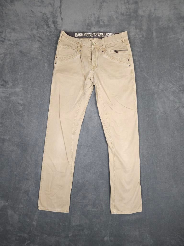 Pme Legend Broek Bare Metal W32 L36 Beige Jeans Pall Mal., Overige kleuren, ., W32 (confectie 46) of kleiner, Ophalen of Verzenden