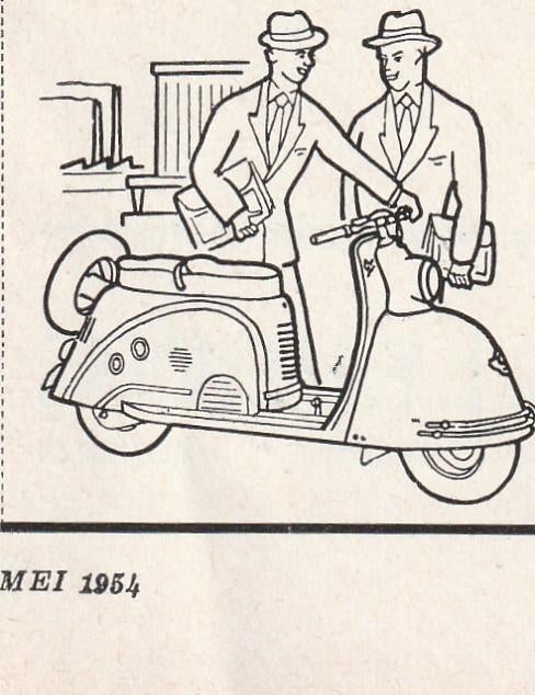 Retro reclame 1954 Gremi Goggo scooter brommer sterker, Verzamelen, Retro, Overige typen, Verzenden
