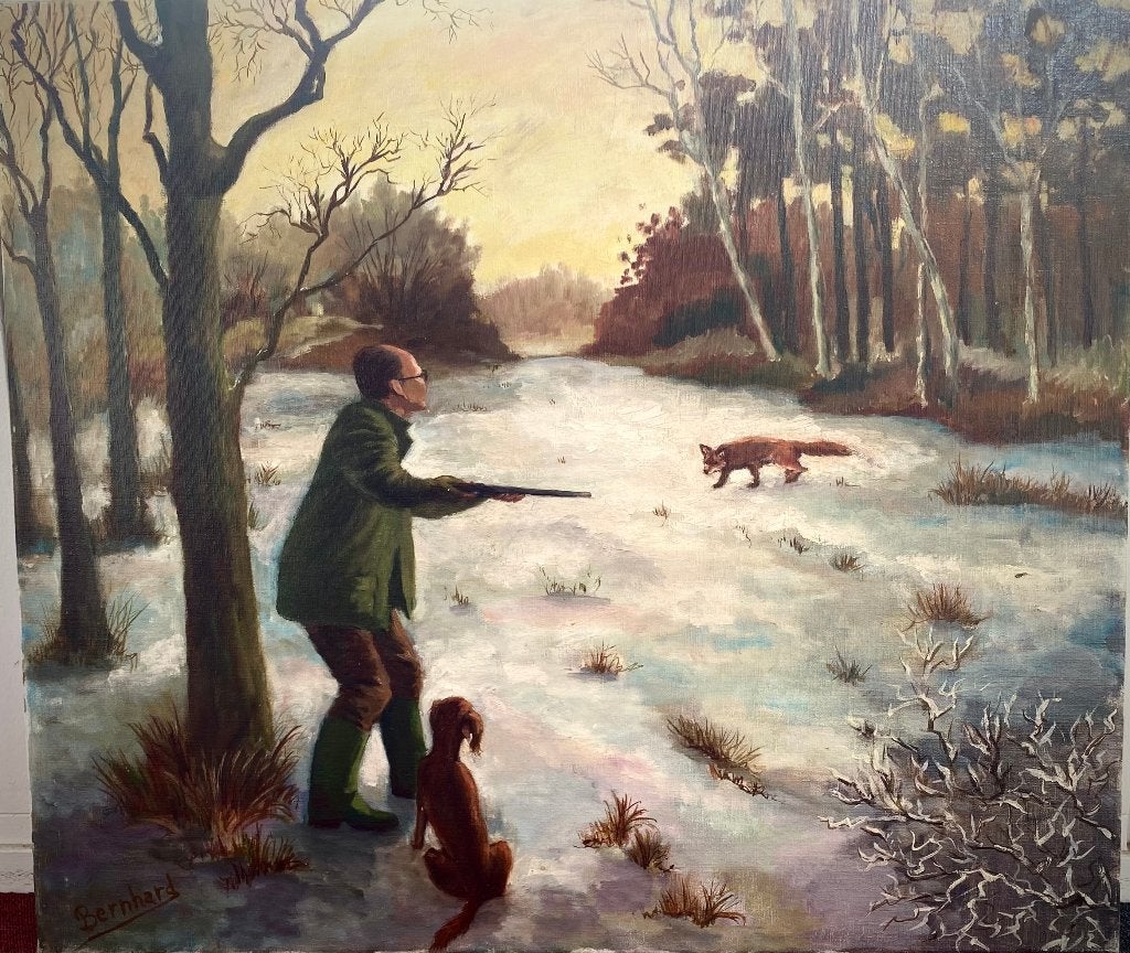 Schilderij uit nalatenschap - olieverf op doek 70 x 80 cm., Acrylverf, Doek, Ophalen of Verzenden, Gesigneerd